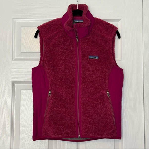 Patagonia Women’s Retro- X Fleece Vest; Magenta - Picture 1 of 8